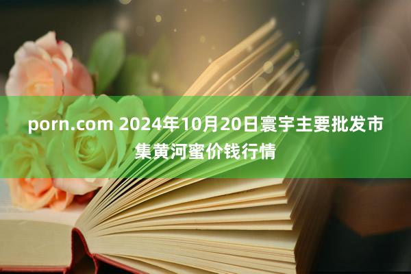 porn.com 2024年10月20日寰宇主要批发市集黄河蜜价钱行情