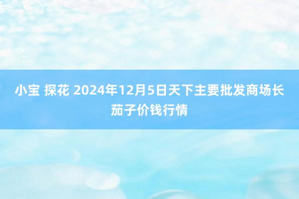 小宝 探花 2024年12月5日天下主要批发商场长茄子价钱行情