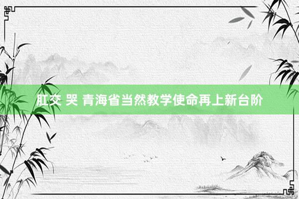 肛交 哭 青海省当然教学使命再上新台阶