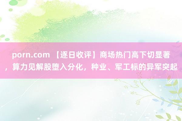 porn.com 【逐日收评】商场热门高下切显著，算力见解股堕入分化，种业、军工标的异军突起